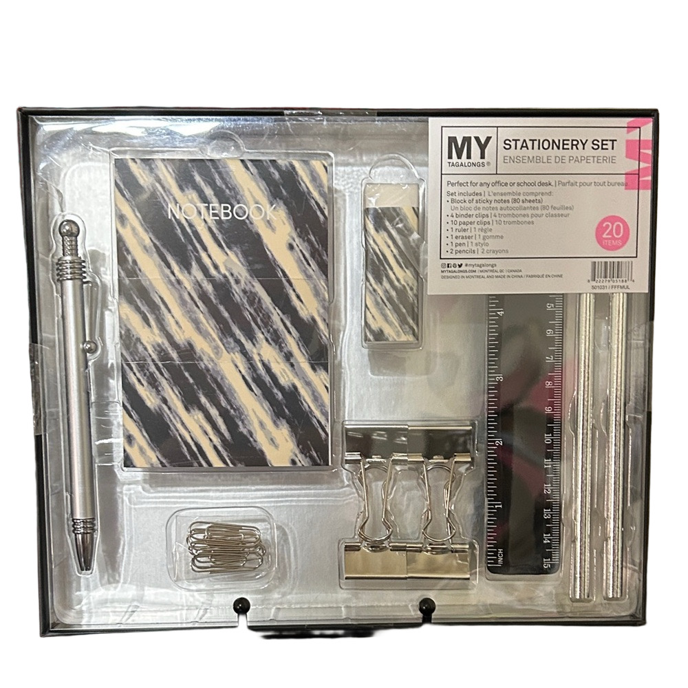 MYTAGALONGS 20-Piece Marbled Stationery Set NWT Giftable Set MSRP $30